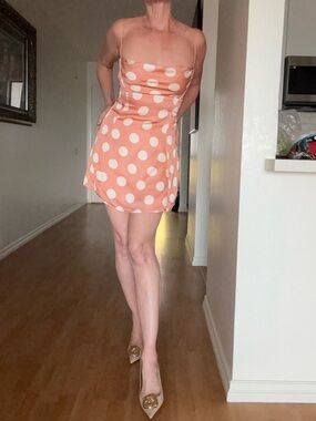 For love and lemons Mirabelle Dress polka dots S New $220